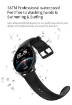  Ceas Smartwatch LW36 Negru paveikslėlis