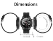 Ceas Smartwatch Mx5 Negru paveikslėlis