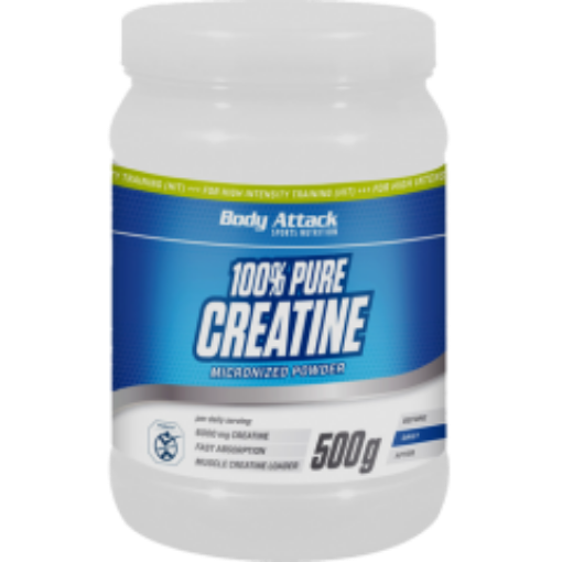 KREATINO MILTŲ FORMOS PAPILDOMAS MAISTAS - 500G BODY ATTACK paveikslėlis