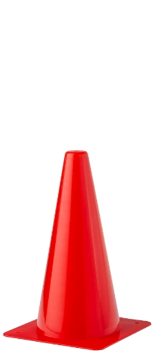 Plastikinis treniruotės konusas 23cm - Raudonas  paveikslėlis