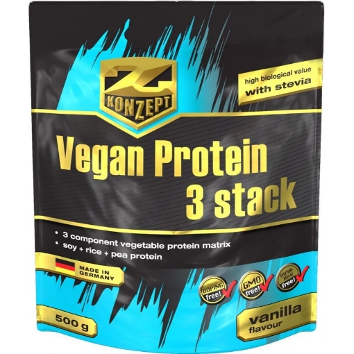 VEGANINIS BALTYMŲ KIEKIS 3 STACK - 500G. Recosport