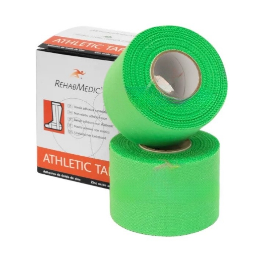 Athletic Tape - Rehabmedic - 3.8cm ŽALIA paveikslėlis