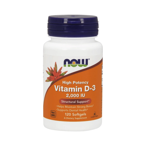 Vitaminas D3 2000IU (120 kapsulių) - Naskor paveikslėlis