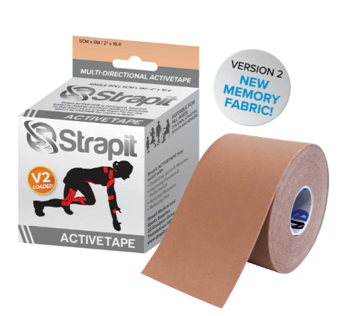 DYNAMIC ACTIVETAPE 5CM x 5M – SMĖLIO SPALVOS STRAPIT paveikslėlis
