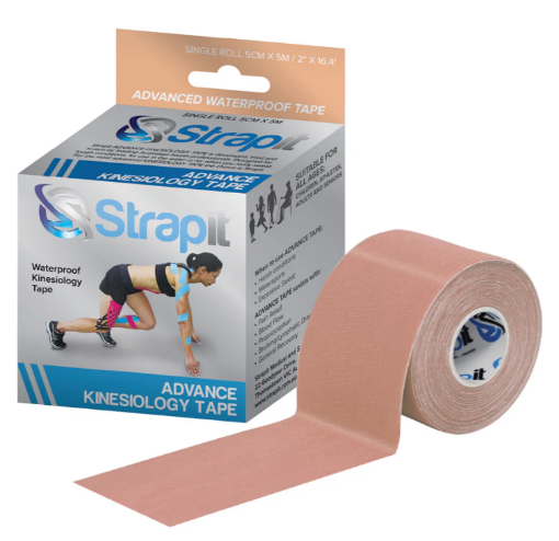 Kineziologinis pleistras Advance 5cm x 5m Smėlio spalvos – Strapit paveikslėlis