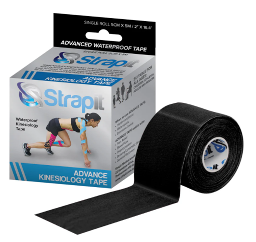 Kineziologinis pleistras Advance 5cm x 5m Juodas – Strapit paveikslėlis