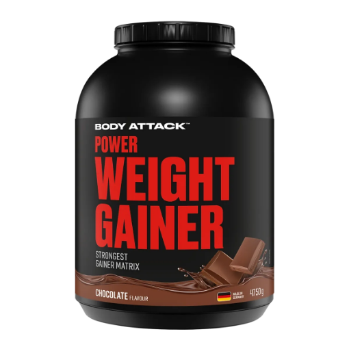 Power Weight Gainer 4750g - Šokolado Body Attack paveikslėlis