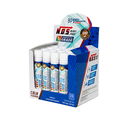 NOS Blast (L-Arginina + L-citrulina + Beta alanina) Shot 20×25ml paveikslėlis