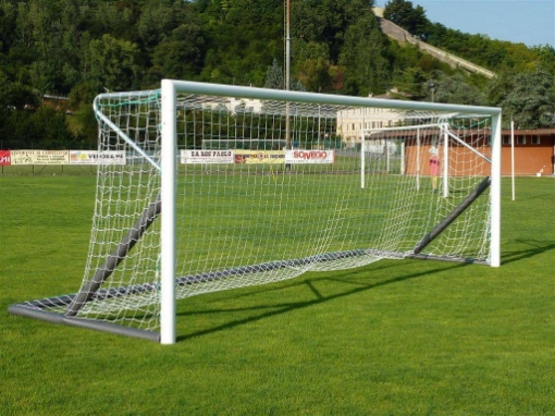 Mobilūs aliumininiai futbolo vartai 6 × 2 m — Sulankstomas rėmas su tinklu — VI 5911 paveikslėlis