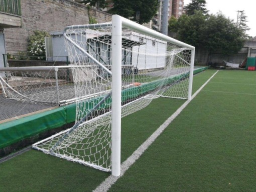Poarta fotbal aluminiu 5x2 m, mobila cu bara divizata paveikslėlis