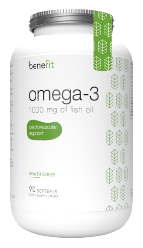 Omega 3 Ulei de Peste 1000mg - 90 Caps Benefit paveikslėlis