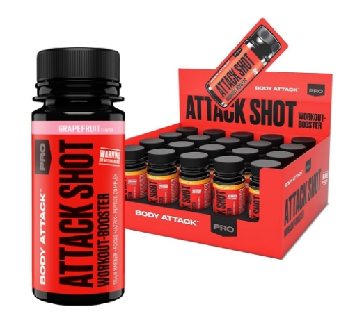 ATTACK SHOTS 20 x 60 ml - Greipfrutas paveikslėlis