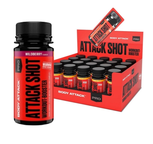 ATTACK SHOTS 20 x 60ml - Wildberry paveikslėlis