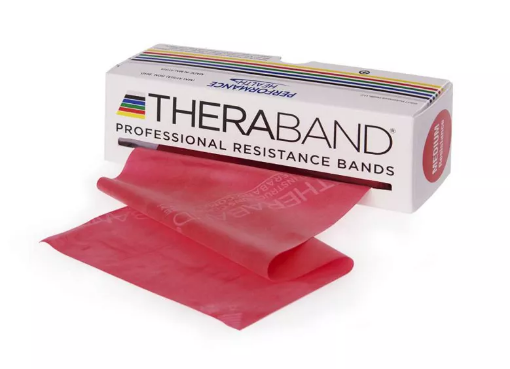 THERA-BAND® elastingoji juosta Medium - Raudona paveikslėlis