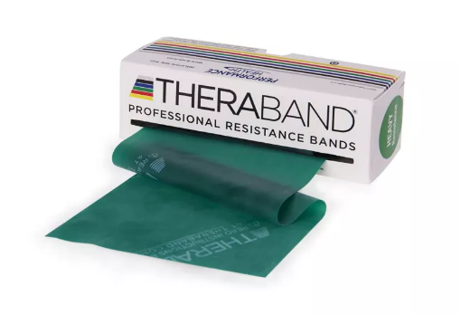 THERA-BAND® elastingoji juosta  Heavy 2.1kg  - Žalias paveikslėlis