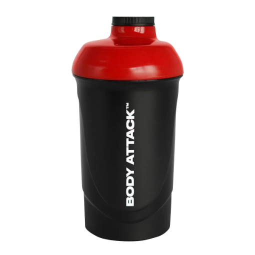 SHAKER SVART/RÖD 600 ML BODY ATTACK paveikslėlis