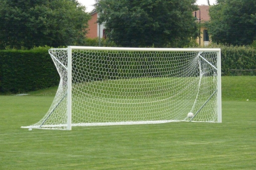 Mobilūs aliumininiai futbolo vartai 5 × 2 m su tinklu — VI 5924 paveikslėlis